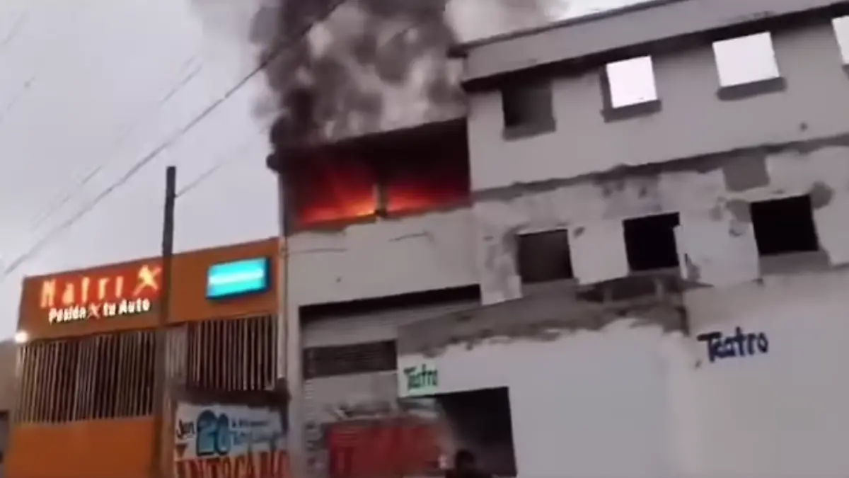 bodega incendiada